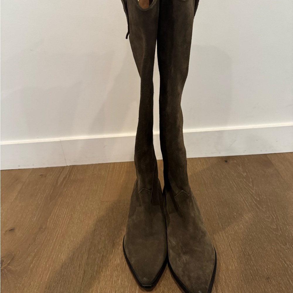 Isabel Marant Denvee knee-high boot in Khaki (size 38) - Picture 3 of 7
